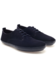 Dark blue suede shoes for men