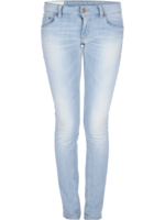 Lyseblå tætsiddende jeans